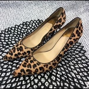 Cole Hann Bradshaw Calf Hair Point-Toe Pump